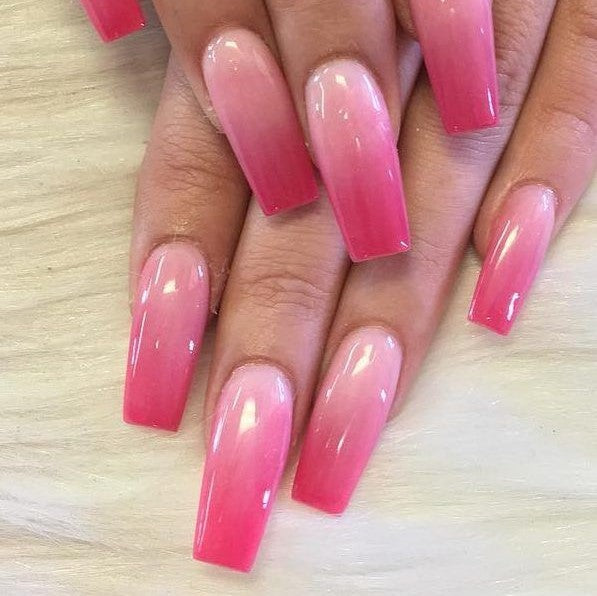 Pink to White Ombre Nails, Easy Dip Powder Tutorial